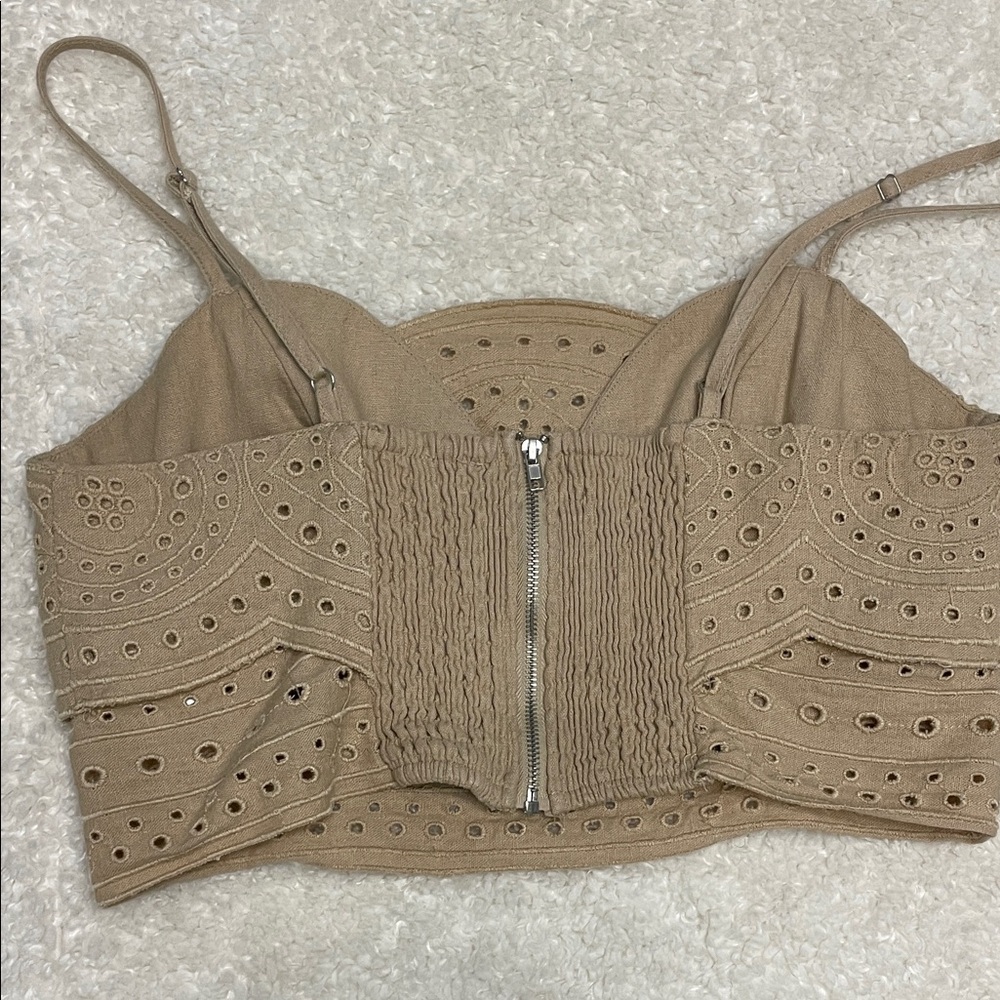 Jason Wu Tan Eyelet Skirt Set - Picture 5 of 10